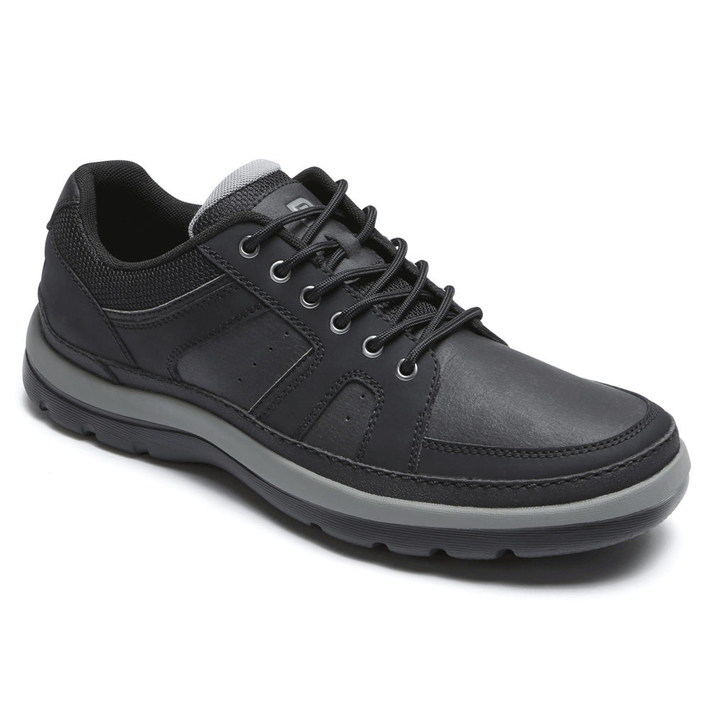 Rockport Mens Sneakers Black - Get Your Kicks Mudguard Blucher - UK 207-HWUJRD